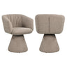 Spisestol Madeline mocca kraftig swivel Richmond Interiors Spisestol