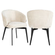Spisestol Amphara FR hvit chenille flammehemmende Richmond Interiors Spisestol