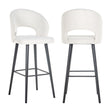 Barstol Savoy hvit bouclé Richmond Interiors Barstol