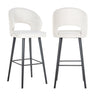 Barstol Savoy hvit bouclé Richmond Interiors Barstol