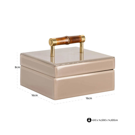 Oppbevaringsboks Jett beige Richmond Interiors Oppbevaring