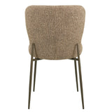 Spise stol Odarby brun tweed flammehemmende Sett med 2 Richmond Interiors Spisestol