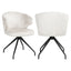 Spisestol Milly cream fusion swivel Richmond Interiors Spisestol