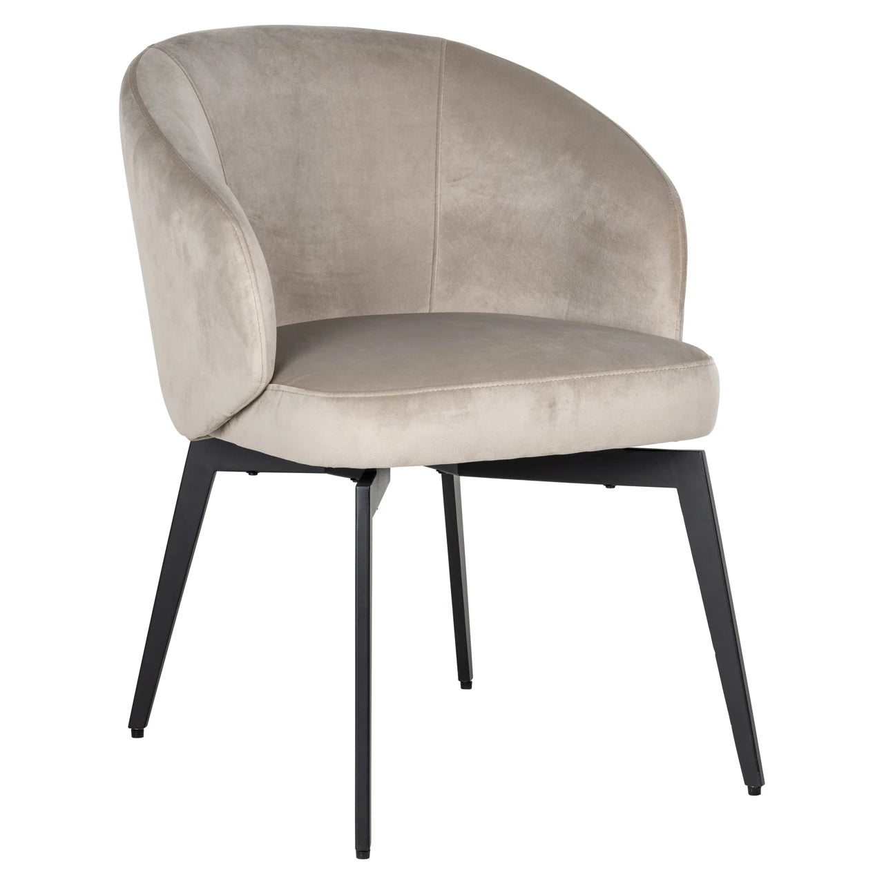 Spisestol Amphara khaki fløyel flammehemmende Richmond Interiors Spisestol