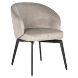 Spisestol Amphara khaki fløyel flammehemmende Richmond Interiors Spisestol