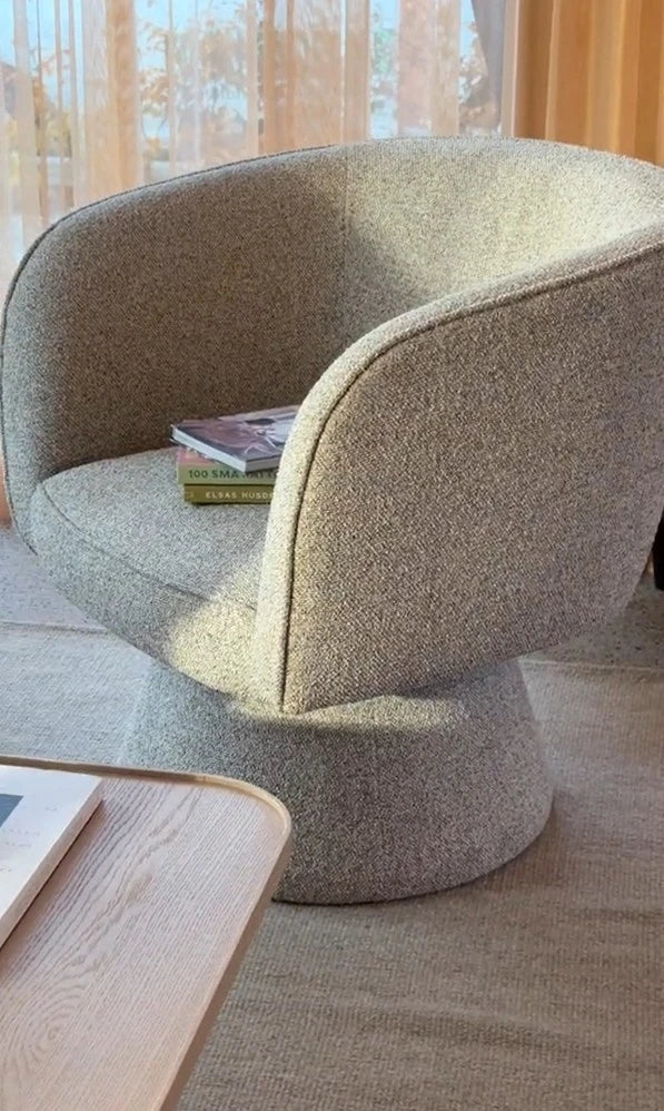 Sofa stol Shoreham i beige stoff, roterbar Rowico Sofa chairs