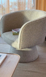 Sofa stol Shoreham i beige stoff, roterbar Rowico Sofa chairs