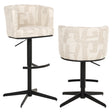 Barkrakk Cheyenne beige graffic svingbar Richmond Interiors Barstol