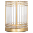 Hurricane light Dyara gold small Richmond Interiors Lanterne og lysglass