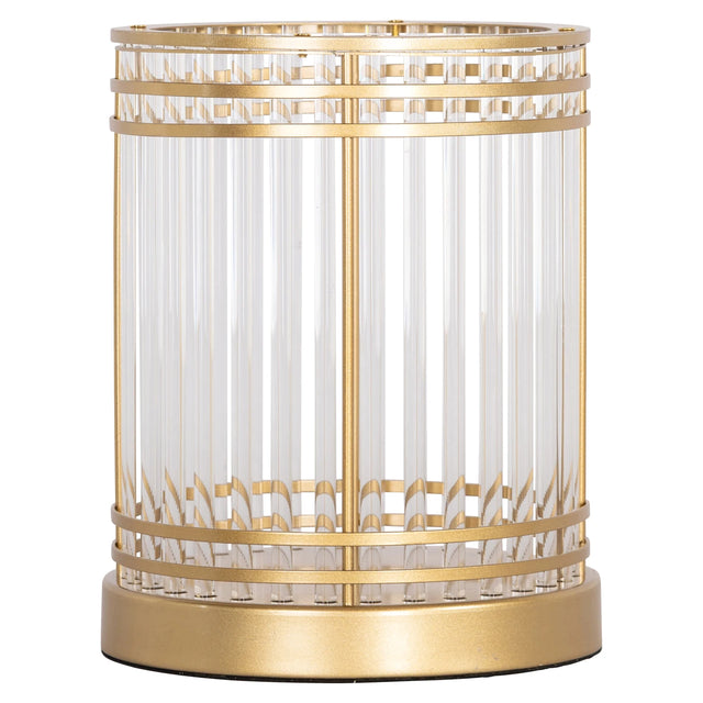Hurricane light Dyara gold small Richmond Interiors Lanterne og lysglass