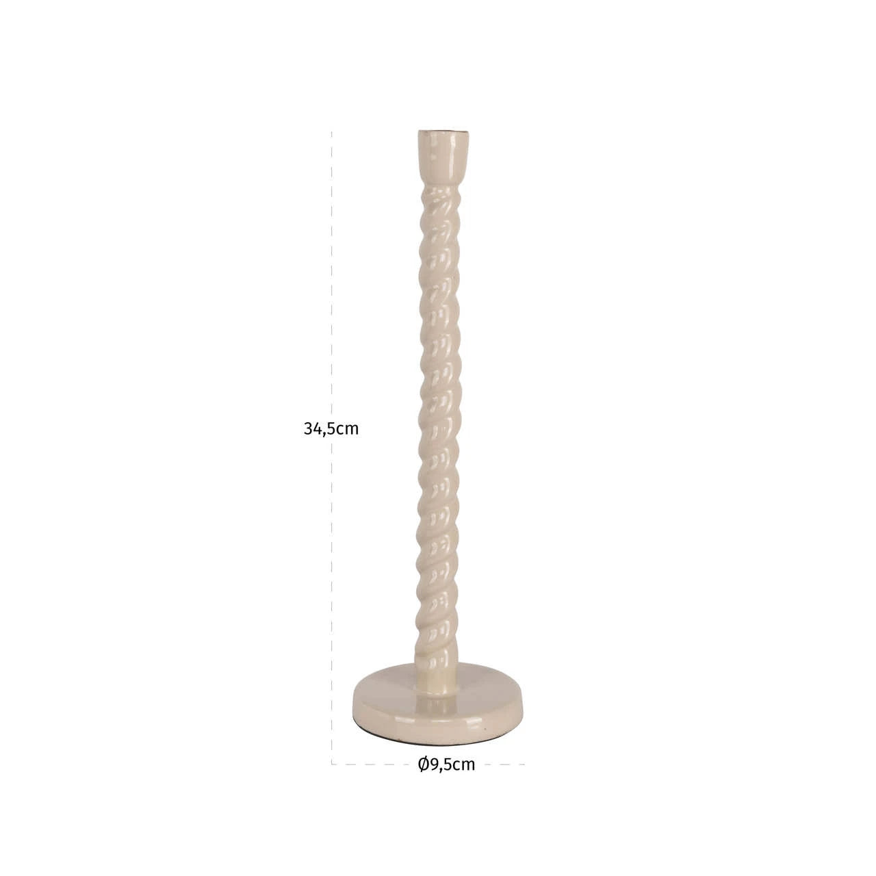 Candle holder Nena tapioca stor Richmond Interiors Lysestake