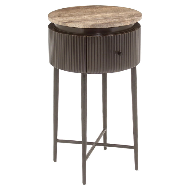 Endebord Russo askebrun Richmond Interiors Sidebord