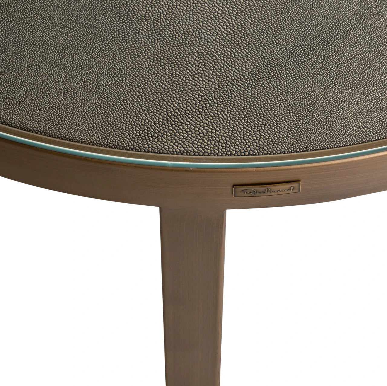 Salongbord Bloomville messing shagreen inkl. glassplater sett med 2 Richmond Interiors Sofabord