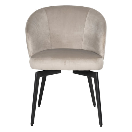 Spisestol Amphara khaki fløyel flammehemmende Richmond Interiors Spisestol