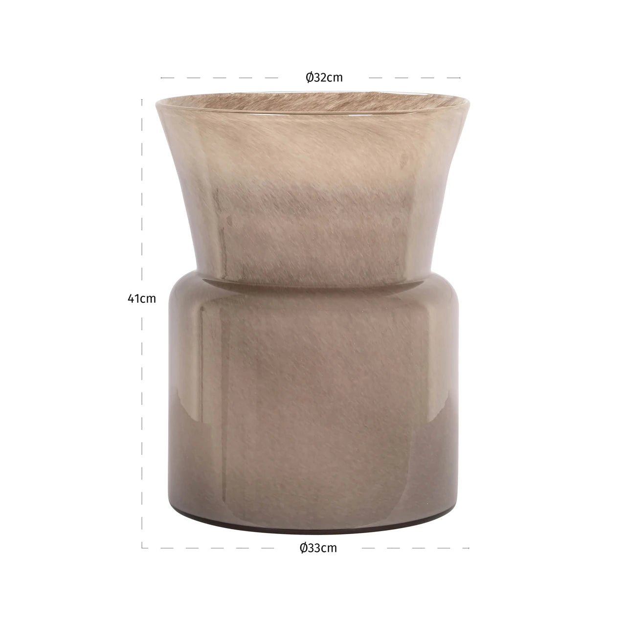 Vase Milo taupe Richmond Interiors Vase