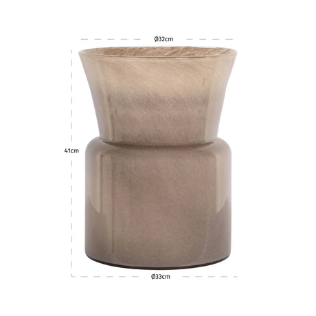 Vase Milo taupe Richmond Interiors Vase