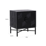 Nattbord Blax svart Richmond Interiors Nattbord