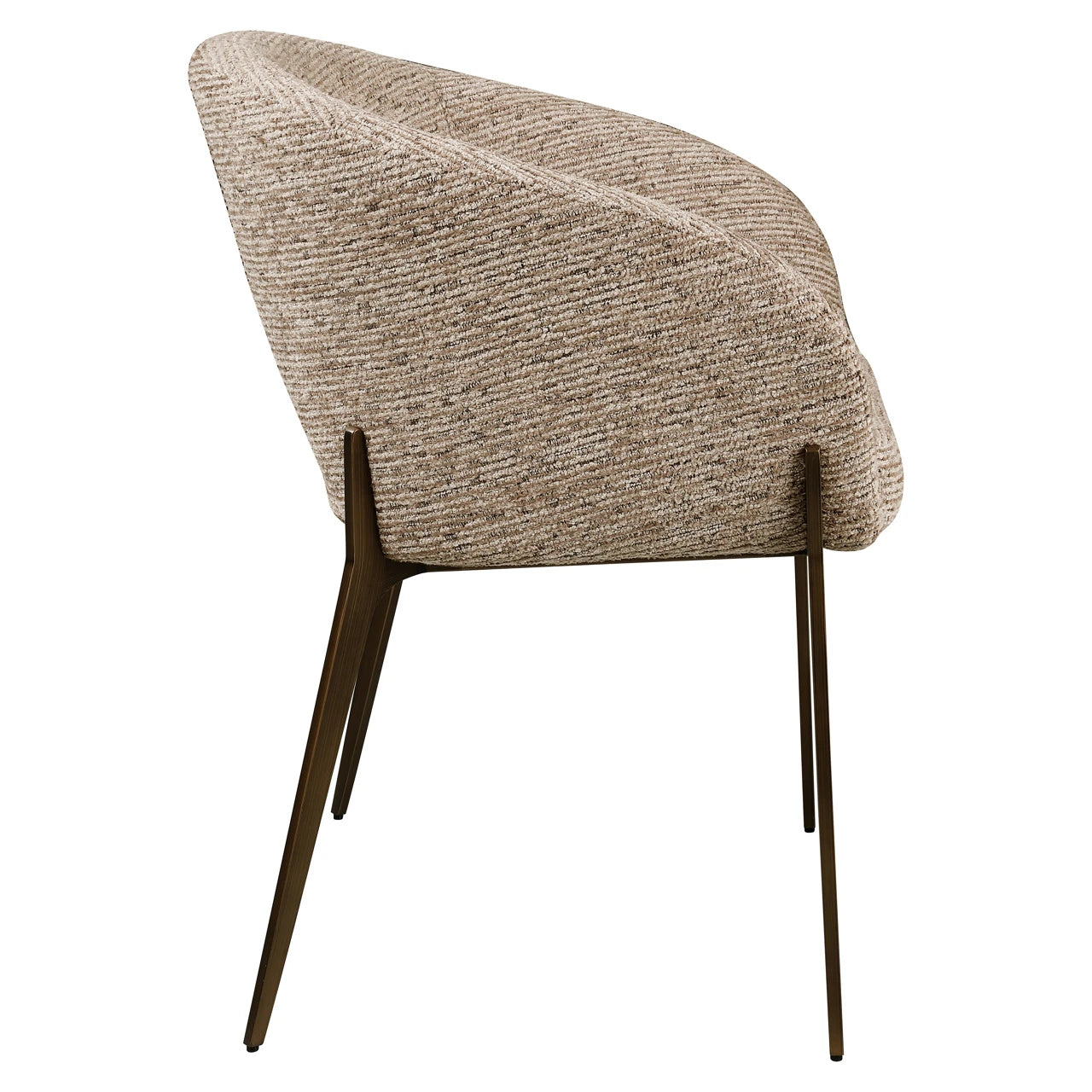 Spisestol Kenzi mocca linear brannhemmende Richmond Interiors Spisestol