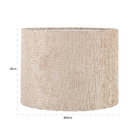 Lampeskjerm Emily nydelig beige 50Ø Richmond Interiors Lampeskjerm