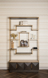 Utstillingsskap Claremont brun Richmond Interiors Vitrineskap