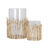Hurricane light Loretta gold small Richmond Interiors Lanterne og lysglass