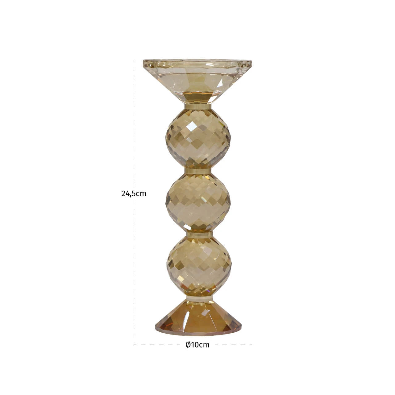 Candle holder Channah Champagne small Richmond Interiors Lysestake