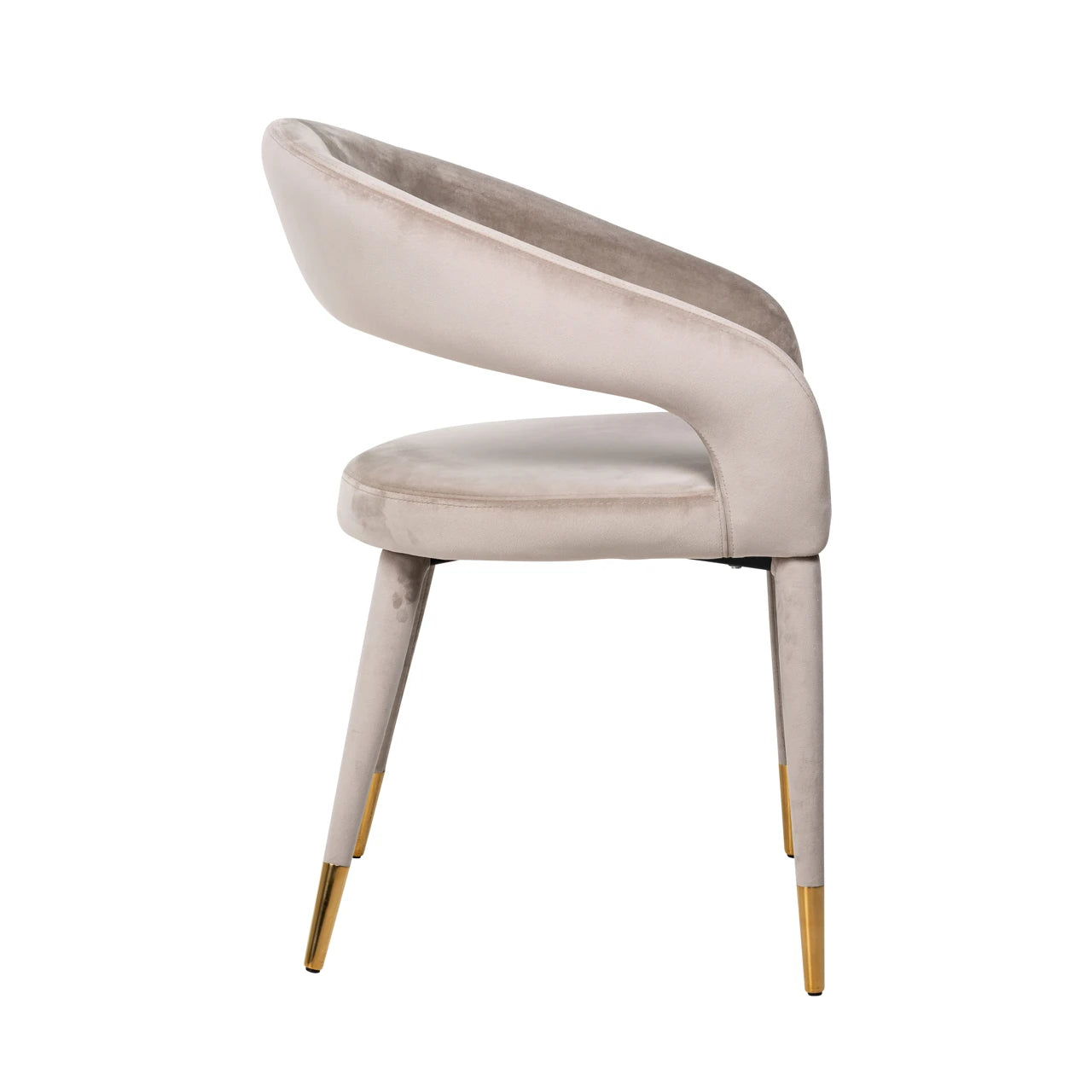 Spisestol Gia khaki fløyel brannhemmende Richmond Interiors Spisestol