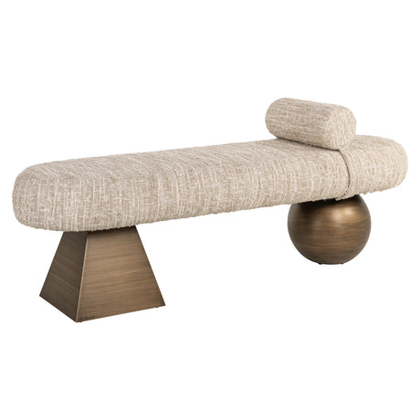 Bench Alexander Jones beige angora Geneva Richmond Interiors Benk