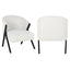 Lounge chair Mia hvit bouclé Richmond Interiors Lenestol