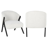 Lounge chair Mia hvit bouclé Richmond Interiors Lenestol