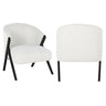 Lounge chair Mia hvit bouclé Richmond Interiors Lenestol