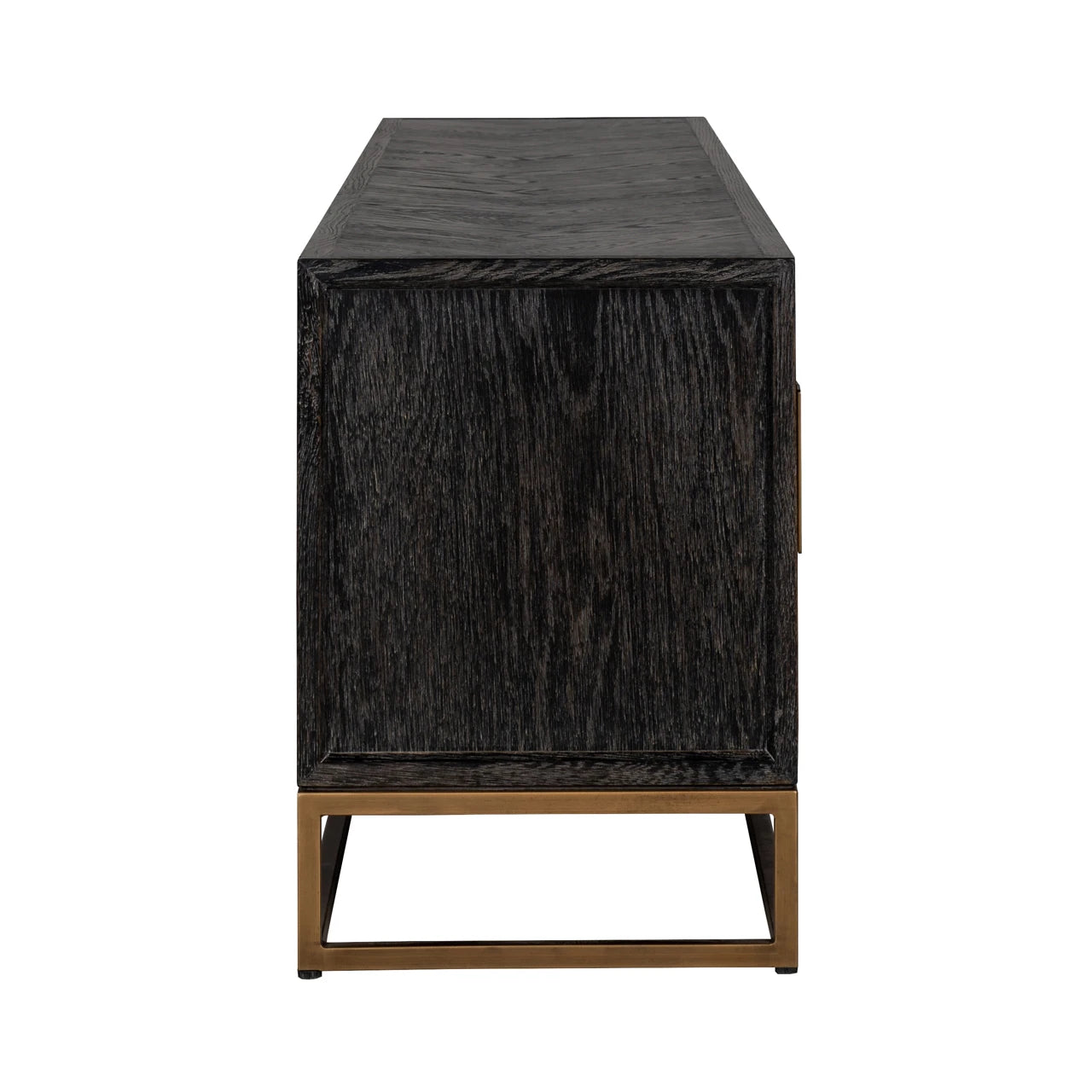 TV-benkskap Blackbone Brass svart rustikk 200 Richmond Interiors TV-benk