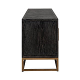 TV-benkskap Blackbone Brass svart rustikk 200 Richmond Interiors TV-benk
