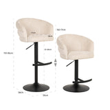 Bar stool Nikki niagara beige svingbar brannhemmende Richmond Interiors Barstol