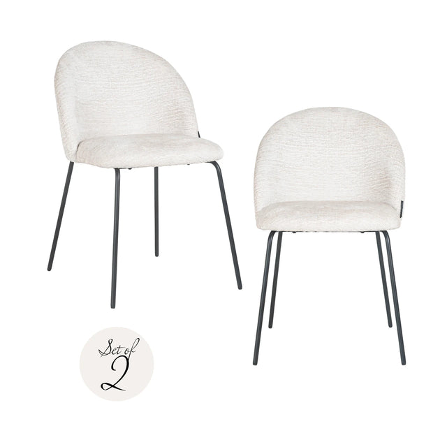 Spisestol Alyssa cream fusion sett med 2 Richmond Interiors Spisestol