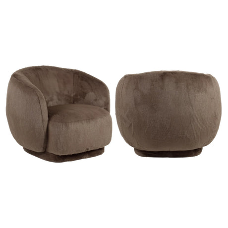 Lounge chair Negreslo brun fluffy Richmond Interiors Lenestol