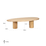 salongbord Oakley naturlig eik Richmond Interiors Sofabord