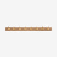 EDGY knagerække i tre med 8 brass knager - 90 cm - brun Nordal COAT RACKS