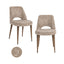 Spisestol Delphine vakker natur brannhemmende sett med 2 Richmond Interiors Spisestol
