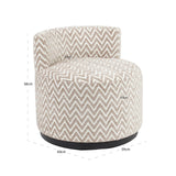 Lounge chair Franny sand chevron Richmond Interiors Lenestol