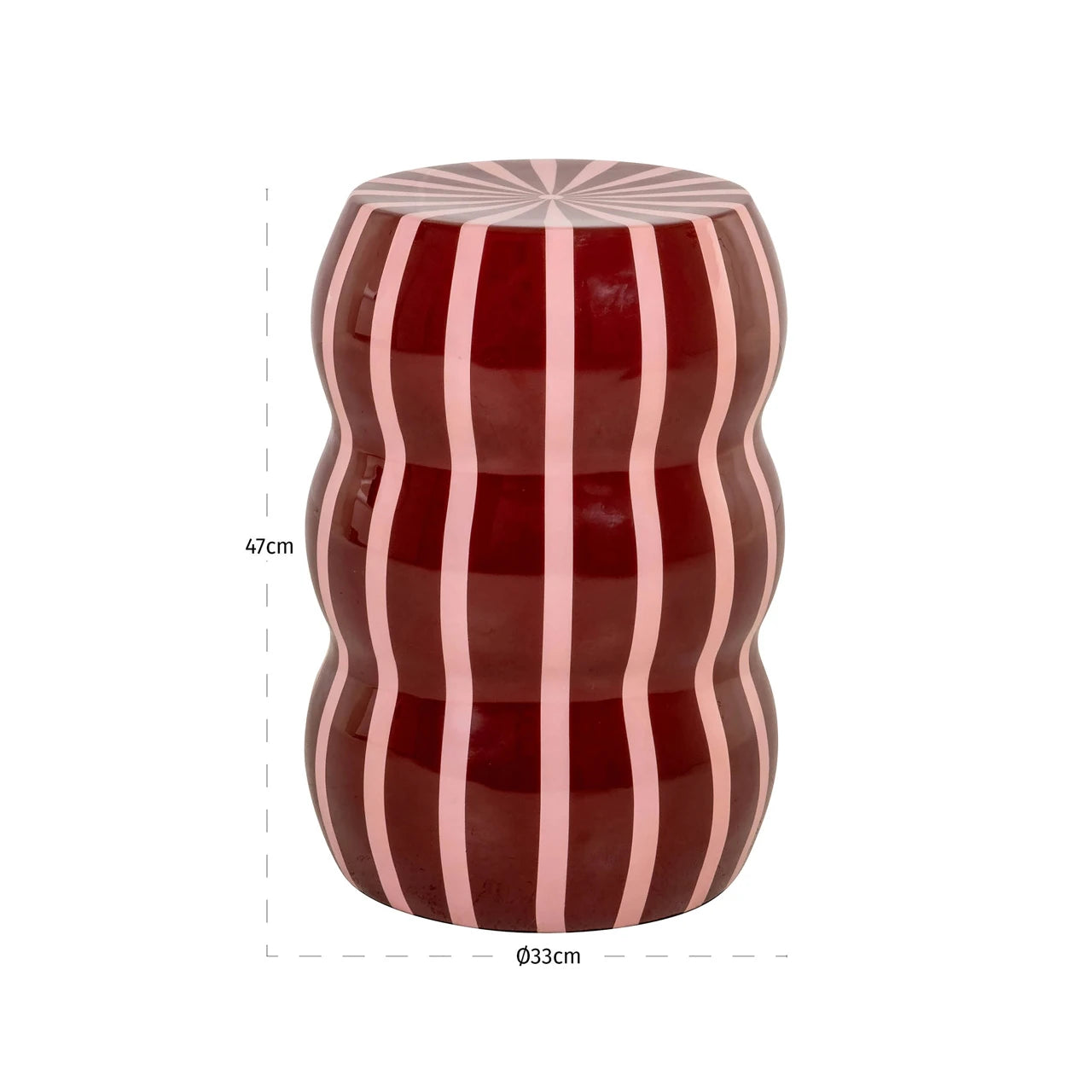 Endebord Yalou rød Richmond Interiors Sidebord