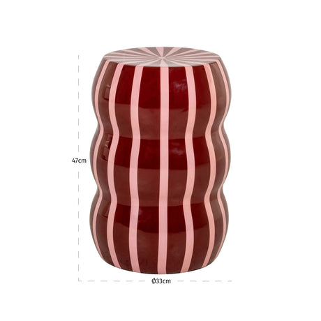 Endebord Yalou rød Richmond Interiors Sidebord