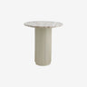 ERIE-kafébord i tre og marmor - råhvit, brun, beige Nordal TABLES
