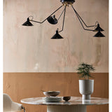 ERIE rundt spisebord i tre og marmor - ø140 cm - rå hvit, brun, beige Nordal TABLES
