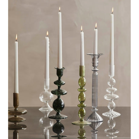 ERISKA lysestaker i glass - h15 cm - klart glass Nordal CANDLEHOLD