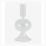 ERISKA lysestaker i glass - h15 cm - klart glass Nordal CANDLEHOLD