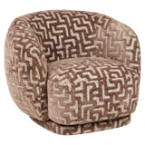 Lounge chair Negreslo brun labyrint Richmond Interiors Lenestol