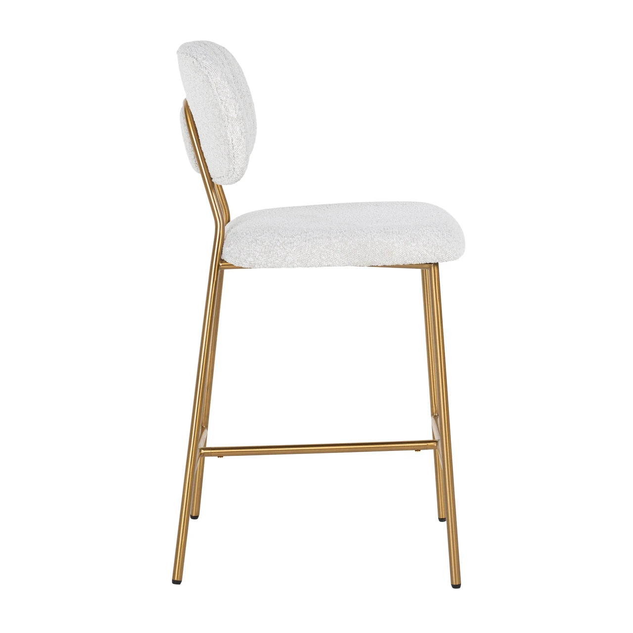 Counter stool Xenia white bouclé sett med 2 Richmond Interiors Barstol