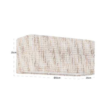 Lampshade Filou cream coco rectangle large Richmond Interiors Lampeskjerm