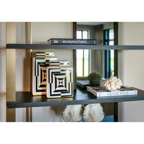 Utstillingsskap Alexander Jones kullfarget Rigley Richmond Interiors Vitrineskap